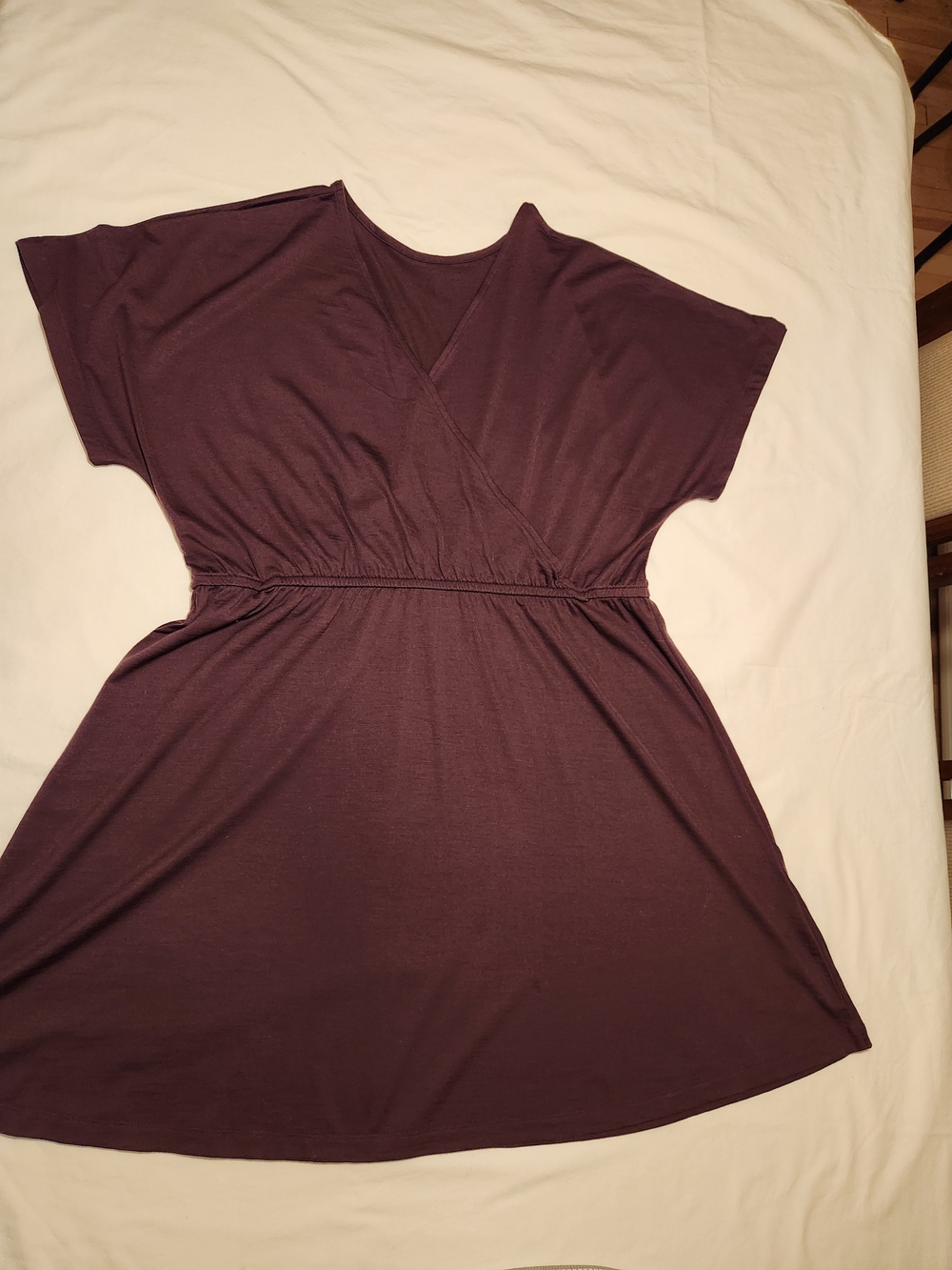 wool& Brooklyn Reversible Merino Wool Dress XL Marionberry